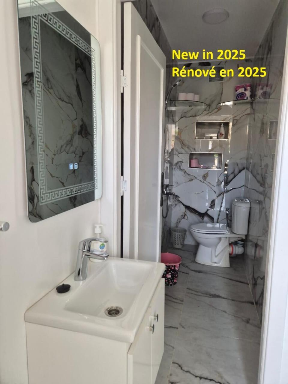 Stylish Duplex - Ocean View - Airport - Wifi - Renovated 2025 - 24H Reception Apartment Jbila ภายนอก รูปภาพ